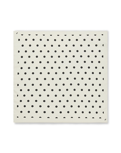 Mads Nørgaard - Soft Cooton Self Dot Schal - Dot AOP Black